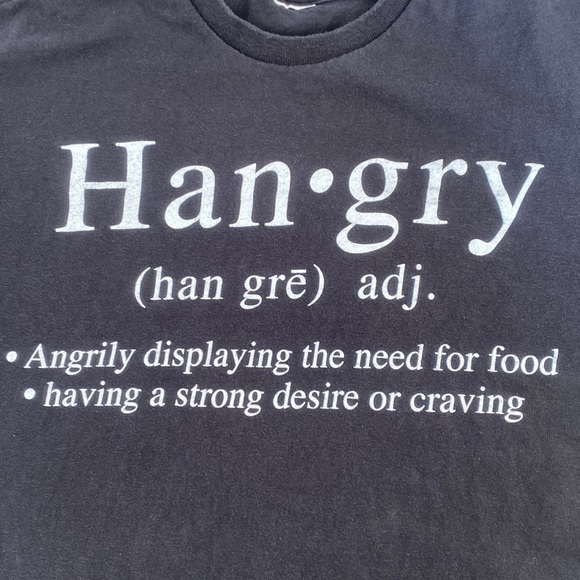 Funny Hangry T-shirt - Picture 2 of 4
